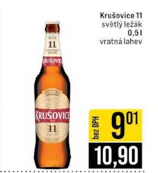 Krušovice 11 světlý ležák 0,5l