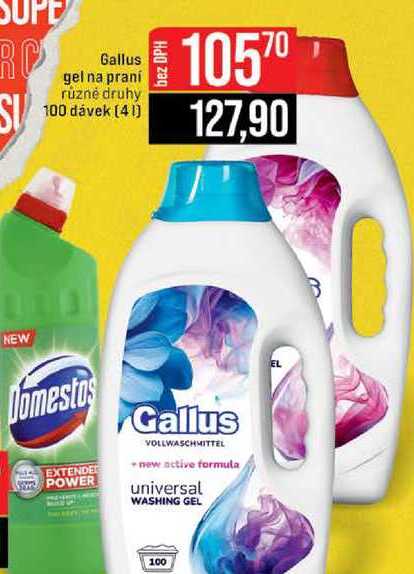 Gallus gel na praní různé druhy 100 dávek 