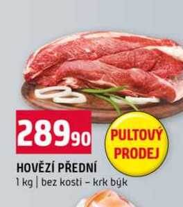 HOVĚZÍ PŘEDNÍ 1 kg bez kosti krk býk