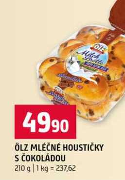 ÖLZ MLÉČNÉ HOUSTIČKY S ČOKOLÁDOU 210 g 