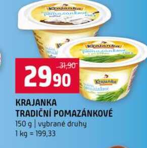 KRAJANKA TRADIČNÍ POMAZÁNKOVÉ 150 g vybrané druhy 