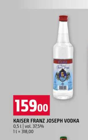 KAISER FRANZ JOSEPH VODKA 0,5l vol. 37,5% 