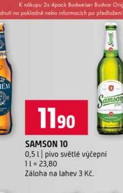 SAMSON 0,5l pivo světlé výčepní