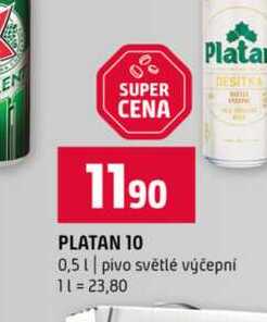 PLATAN 10 0,5l pivo světlé výčepni 