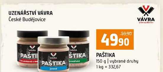PASTIKA 150 g vybrané druhy