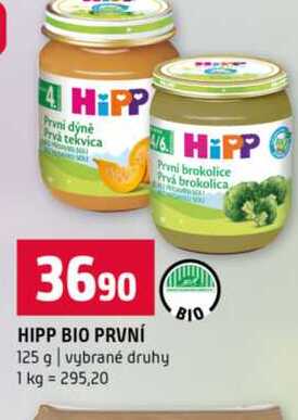 HIPP BIO PRVNÍ 125 g vybrané druhy  