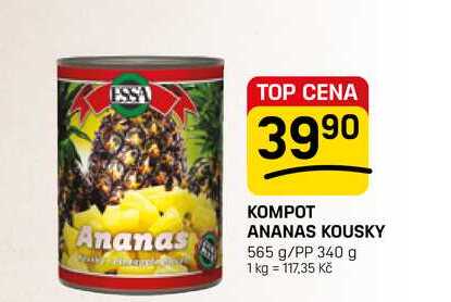KOMPOT ANANAS KOUSKY 565 g/PP 340 g 