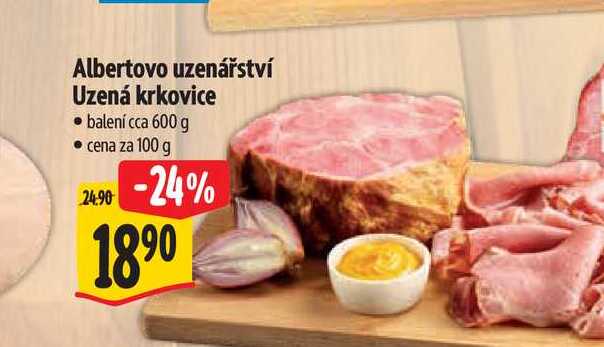 Albertovo uzenářství Uzená krkovice 100 g