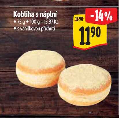 Kobliha s náplní 75 g 