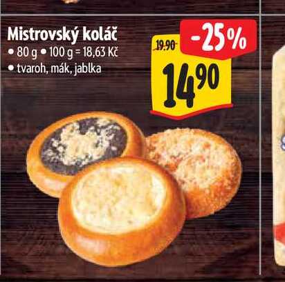 Mistrovský koláč 80 g 