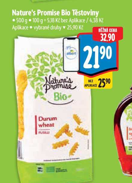 Nature's Promise Bio Těstoviny 500 g