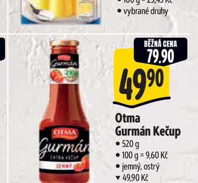 Otma Gurmán Kečup 520 g