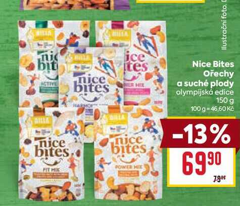 Nice Bites Ořechy a suché plody olympijská edice 150 g