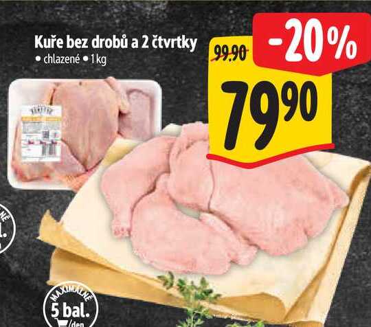Kuře bez drobů a 2 čtvrtky, 1 kg