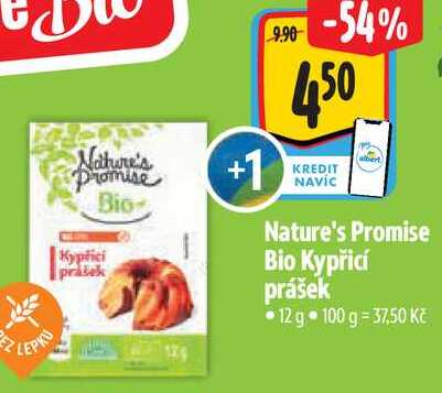 Nature's Promise Bio Kypřicí prášek, 12 g