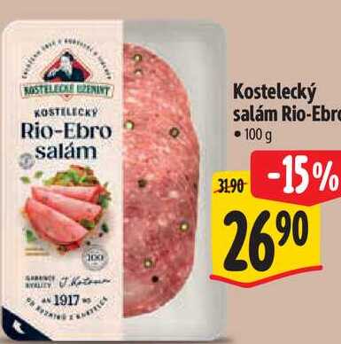 Kostelecký salám Rio-Ebro, 100 g