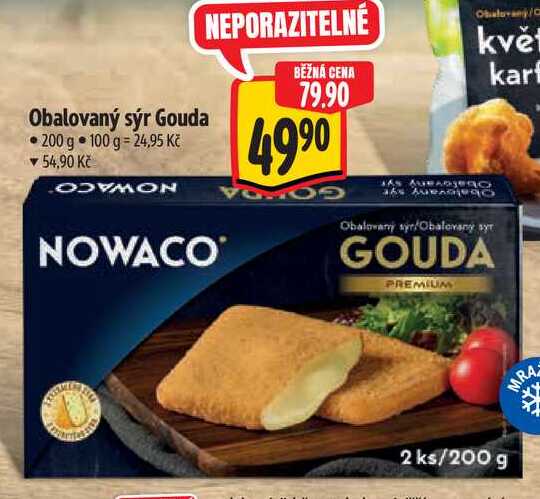 Obalovaný sýr Gouda, 200 g 