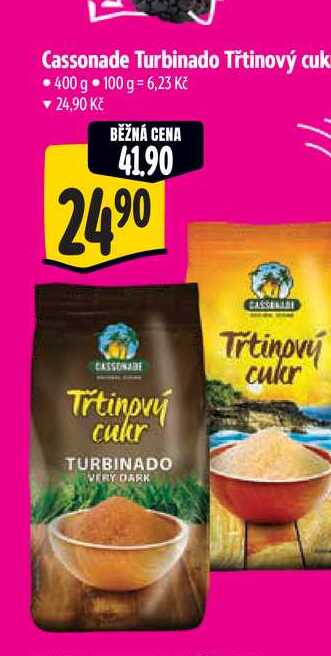 Cassonade Turbinado Třtinový cukr, 400 g  v akci