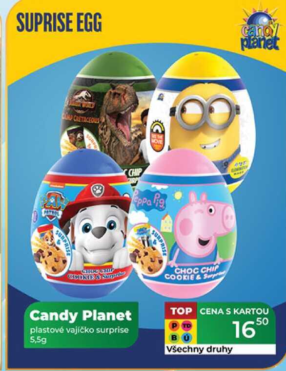Candy Planet plastové vajíčko surprise 5,5g  