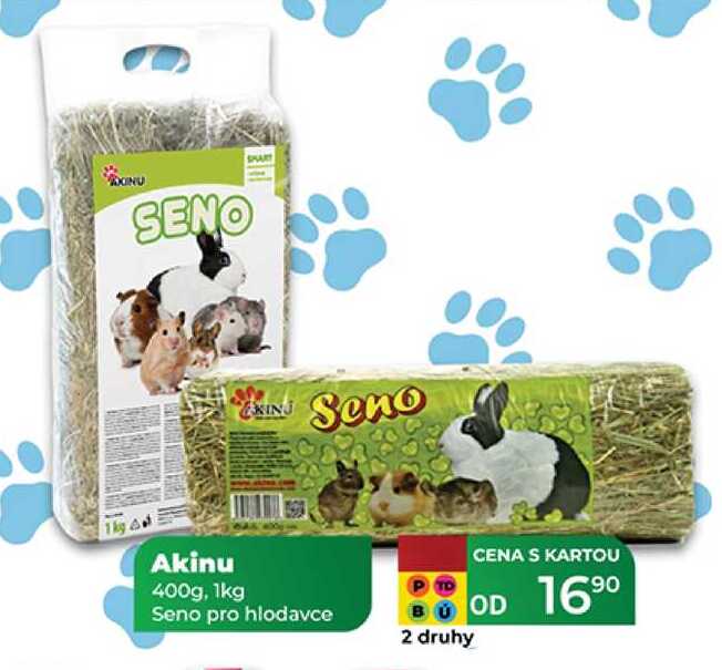 Akinu 400g,1kg Seno pro hlodavce
