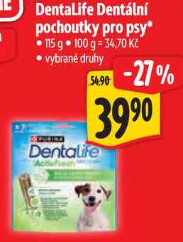DentaLife Dentální pochoutky pro psy, 115 g 