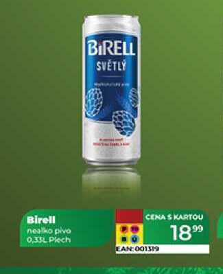 Birell nealko pivo 0,33L Plech 