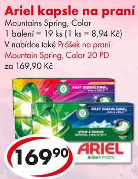 Ariel kapsle na praní, 19 ks