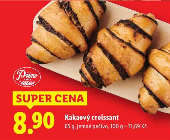 Kakaový croissant, 65 g