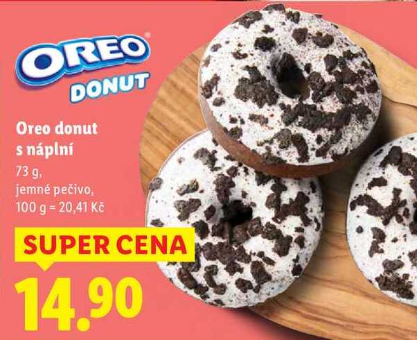 Oreo donut s náplní, 73 g