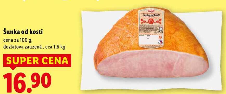 Šunka od kosti, cena za 100 g