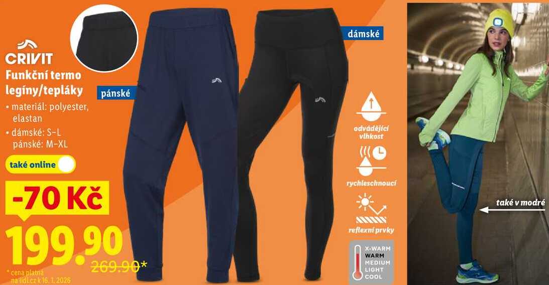 Funkční termo legíny/tepláky