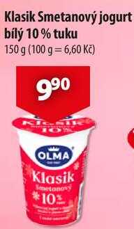 Klasik Smetanový jogurt bílý 10% tuku, 150 g