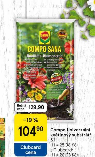 Compo Univerzální květinový substrát, 5 l