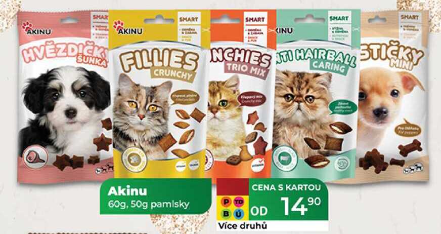Akinu 60g, 50g pamlsky