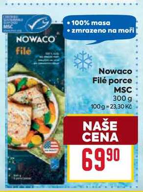 Nowaco Filé porce MSC 300 g
