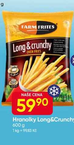 FARM FRITES Long&crunchy Hranolky 600 g