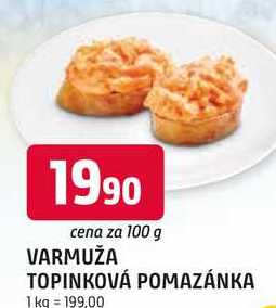 VARMUŽA TOPINKOVÁ POMAZÁNKA 100g