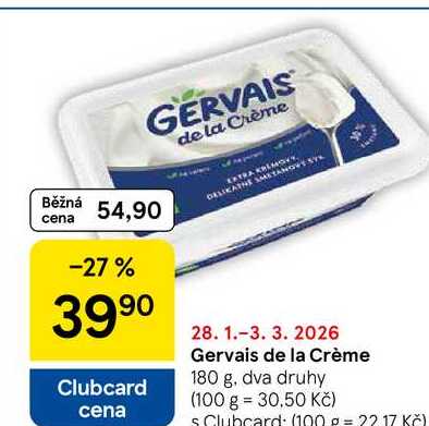 Gervais de la Crème, 180 g