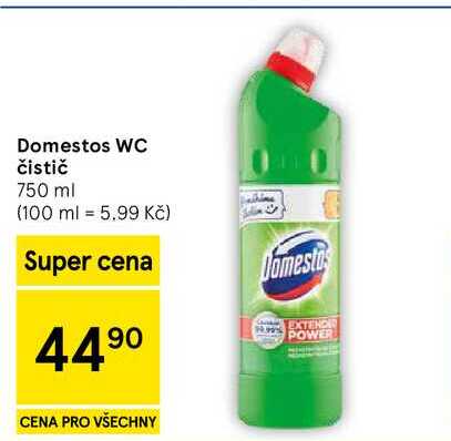 Domestos WC čistič, 750 ml  
