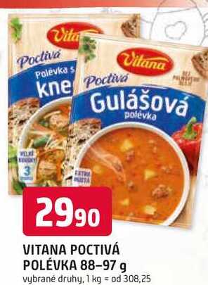 VITANA POCTIVÁ POLÉVKA 88-97 g 