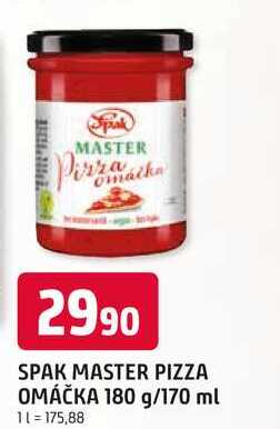 SPAK MASTER PIZZA OMÁČKA 180 g/170 ml 