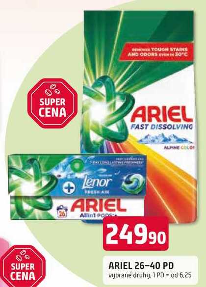 ARIEL 26-40 PD vybrané druhy