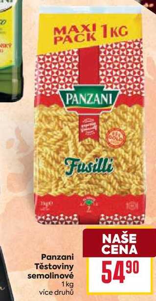 Panzani Těstoviny semolinové 1kg