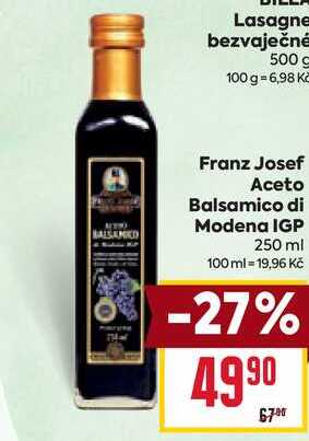 Franz Josef Aceto Balsamico di Modena IGP 250 ml 