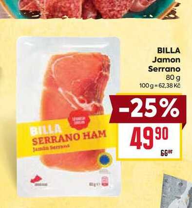 BILLA Jamon Serrano 80 g