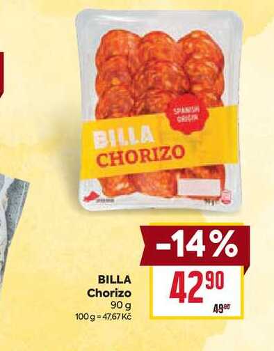 BILLA Chorizo 90 g 