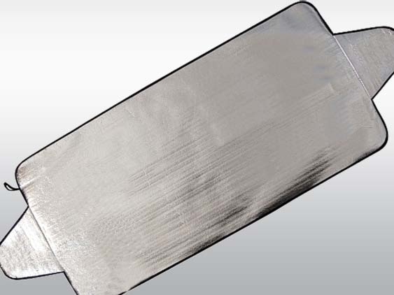 Clona sluneční / fólie proti námraze na čelní sklo 150x70cm - aluminium