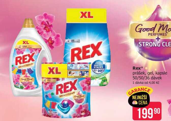 Rex prášek, gel, kapsle 50/50/36 dávek