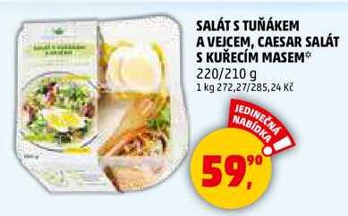 SALÁT S TUŇÁKEM A VEJCEM, 220 g