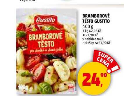 BRAMBOROVÉ TĚSTO GUSTITO, 400 g 